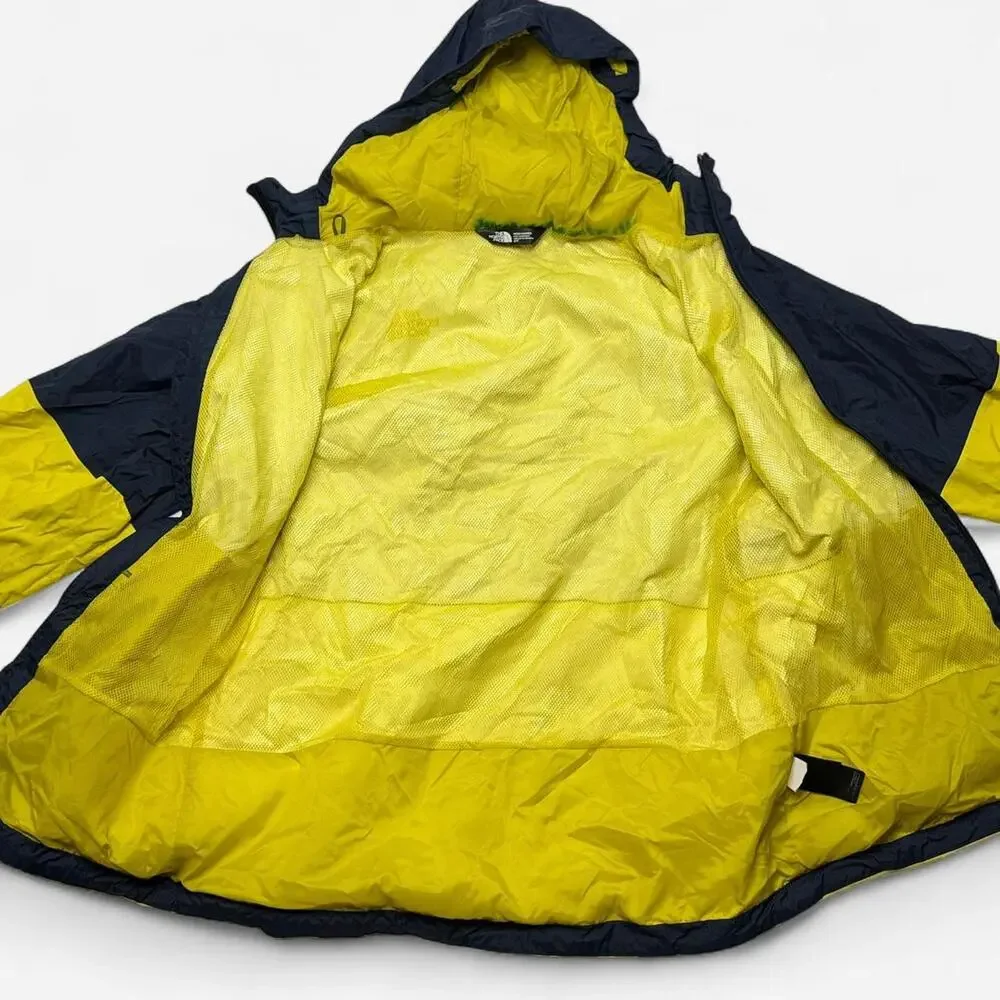 The North Face Yellow Navy Windbreaker Jacket Men’s Small Hooded